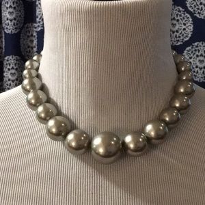 Grey Costume Necklace